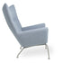 CH445 Wing Lounge CHair / Stainless Steel